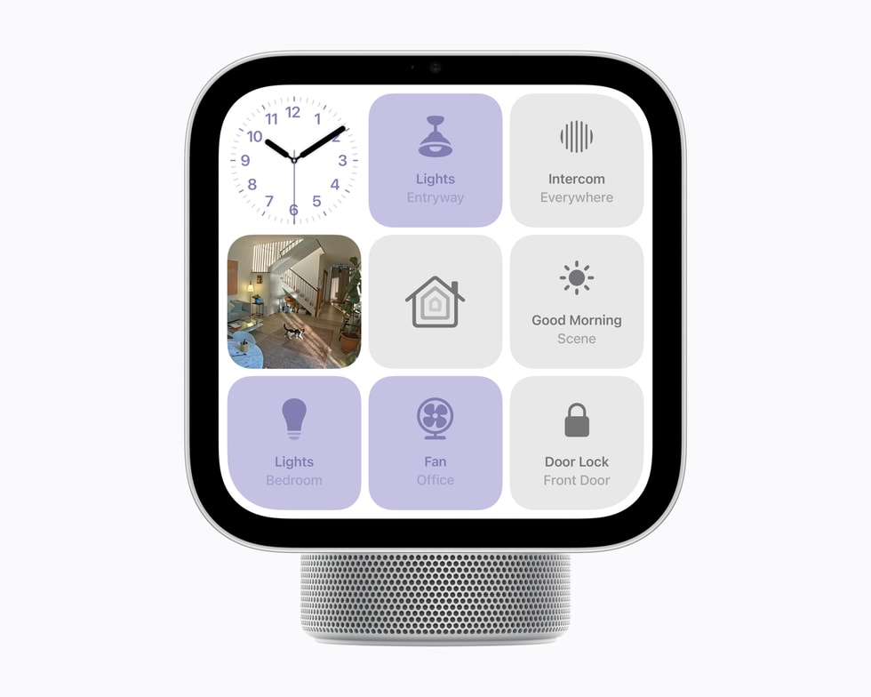 Home controls on HomeView. Image © Apple.